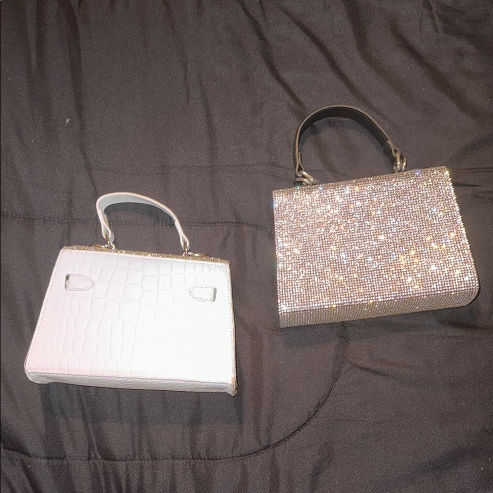 Silver Rhinestone Handbags - Picture 3 of 13